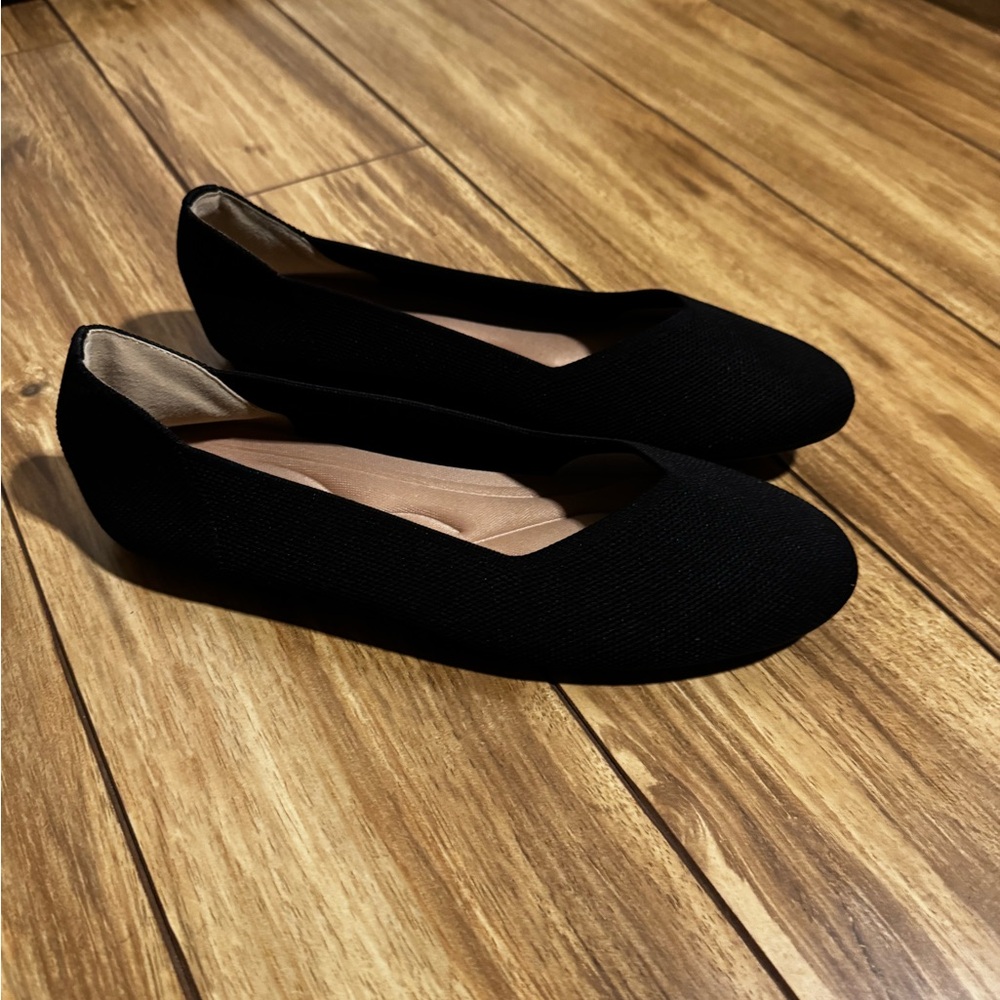 Classic Black Cloth Ballet Flats